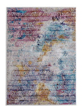Load image into Gallery viewer, Siena blau-lila - 187 022 -  gemusterter Kurzflor-Teppich, 4 Designs, 4 Größen