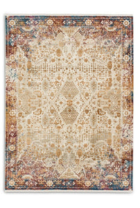 Sorpresa - 6686 205 010 - Bordüre rot -  schick gemusterter Kurzflor-Teppich, 5 Designs,  4 Größen
