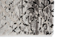 Laden Sie das Bild in den Galerie-Viewer, Antea - 6626 202 044 WM - schwarz/creme -  schick gemusterter Kurzflor-Teppich nach Maß, 2 Designs