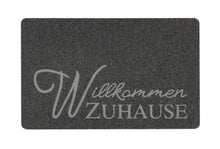 Load image into Gallery viewer, Flocky Color Türmatte Fußmatte Matte 455 302 Wilkommen Zuhause 40 x 60 cm