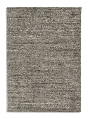 Brunello – 6676-200 042 – hellgrau  – handgewebter Teppich aus Wolle und Viskose, Optik Melange,  3 Farben, 4 Größen
