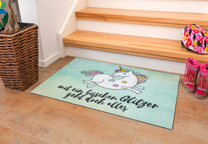 Happy Home Türmatte 1696 07  Glitzer 50 x 70 cm