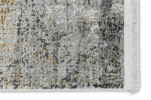 Positano - 204 004 - Bordüre grau/creme -  schick gemusterter Kurzflor-Teppich, 4 Designs,  4 Größen