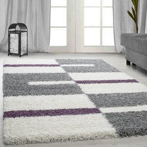 Gala Hochflor Teppich Brücke 2505  8lila in 10 Größen