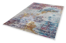 Load image into Gallery viewer, Siena blau-lila - 187 022 -  gemusterter Kurzflor-Teppich, 4 Designs, 4 Größen