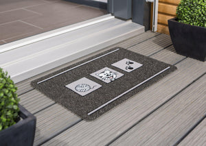 Flocky Color Türmatte Fußmatte Matte 455 179 Katze 40 x 60 cm