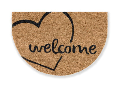 Coco Smart Kokos Vorleger  Welcome 9133002 halbrund  40 x 60 cm