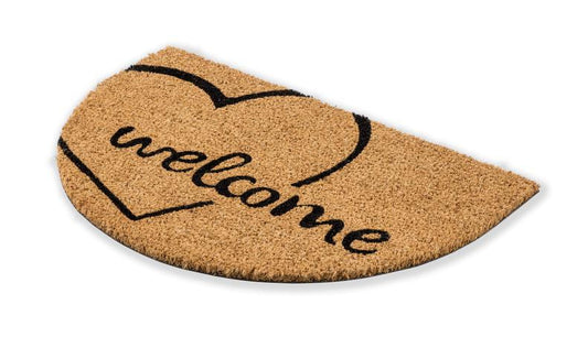 Coco Smart Kokos Vorleger  Welcome 9133002 halbrund  40 x 60 cm