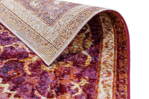 Siena aubergine - 185 017 -  gemusterter Kurzflor-Teppich, 4 Designs, 4 Größen