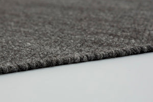 Morrelino – dunkelgrau - 6431-200 040 – handgewebt, kurzflor  - ein Markenteppich von Astra – Wolle-Mix - 4 Standargrößen
