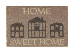 Coco Style Kokosmatte Türmatte Fußmatte 9126 10 Home Sweet Home grau 40 x 60 cm