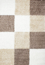 Load image into Gallery viewer, Life Hochflor Teppich Brücke 1501  3braun in 6 Größen
