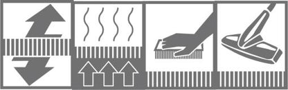 Antea - 6626 202 020 WM – blau/creme-  schick gemusterter Kurzflor-Teppich nach Maß