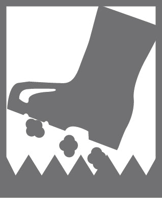 Border Pin Gummi Fußmatte schwarz 45 x 75 cm eckig