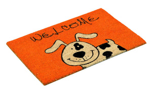 Coco Style Kokosmatte Türmatte Fußmatte 9126 07 Welcome Hund  40 x 60 cm