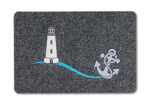 Flocky Color Türmatte Fußmatte Matte 455 099 Leuchtturm 40 x 60 cm