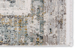 Grandezza - Vintage Bordüre grau - 206 043 - schicker Kurzflor-Teppich, 7 Designs, 6 Größen