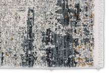 Laden Sie das Bild in den Galerie-Viewer, Grandezza - Vintage hellgrau/gold - 208 045 - schicker Kurzflor-Teppich, 7 Designs, 6 Größen