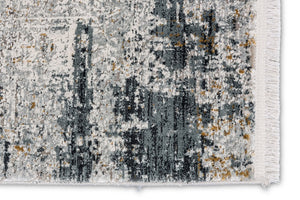 Grandezza - Vintage hellgrau/gold - 208 045 - schicker Kurzflor-Teppich, 7 Designs, 6 Größen