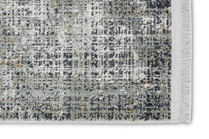 Positano - 205 004 - Streifen creme/anthrazit -  schick gemusterter Kurzflor-Teppich, 4 Designs,  4 Größen
