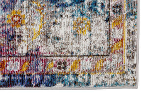 Siena blau - 184 020 -  schick gemusterter Kurzflor-Teppich, 4 Designs, 4 Größen