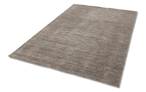 Brunello – 6676-200 042-WM – hellgrau  – handgewebter Teppich aus Wolle und Viskose, Optik Melange, 3 Farben,  nach Maß