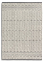 Laden Sie das Bild in den Galerie-Viewer, Morrelino Rauten grau/weiß - 6431-201 004 – handgewebt, kurzflor  - ein Markenteppich von Astra – Wolle-Mix - 4 Standargrößen