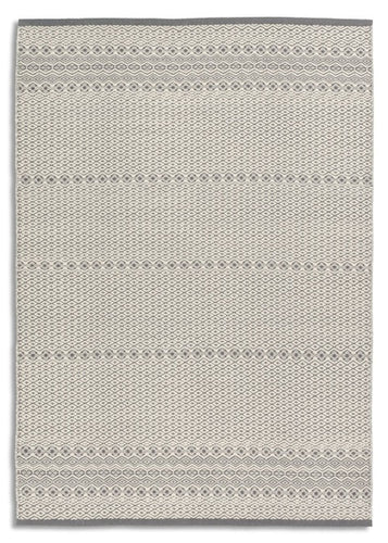 Morrelino Rauten grau/weiß - 6431-201 004 – handgewebt, kurzflor  - ein Markenteppich von Astra – Wolle-Mix - 4 Standargrößen
