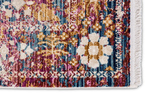 Sorpresa - 6686 205 010 - Bordüre rot -  schick gemusterter Kurzflor-Teppich, 5 Designs,  4 Größen