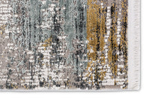 Laden Sie das Bild in den Galerie-Viewer, Grandezza - Vintage grau/gold - 205 045 - schicker Kurzflor-Teppich, 7 Designs, 6 Größen