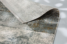 Load image into Gallery viewer, Positano - 204 004 - Bordüre grau/creme -  schick gemusterter Kurzflor-Teppich, 4 Designs,  4 Größen