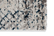Load image into Gallery viewer, Antea - 6626 202 020 –  blau/creme -  schick gemusterter Kurzflor-Teppich, 2 Designs, 3 Größen