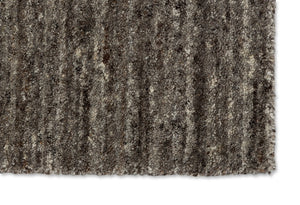 Brunello – 6676-200 041-WM – grau/braun – handgewebter Teppich aus Wolle und Viskose, Optik Melange, 3 Farben,  nach Maß