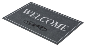 Homelike Türmatte Fußmatte 11676 59  Welcome Rahmen grau 40 x 60 cm