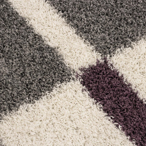 Gala Hochflor Teppich Brücke 2505  8lila in 10 Größen