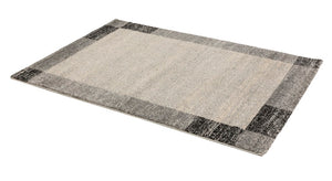 Samoa Bordüre schwarz – 6870 152 040 – Web-Teppich von ASTRA – Hochflor – 5 Größen