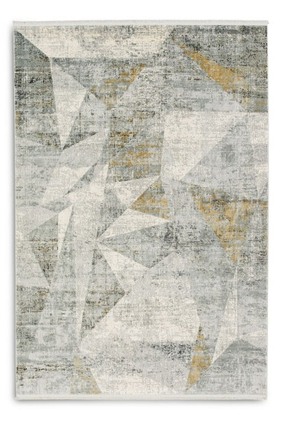 Positano - 204 004 - Design creme/anthrazit -  schick gemusterter Kurzflor-Teppich, 4 Designs,  4 Größen