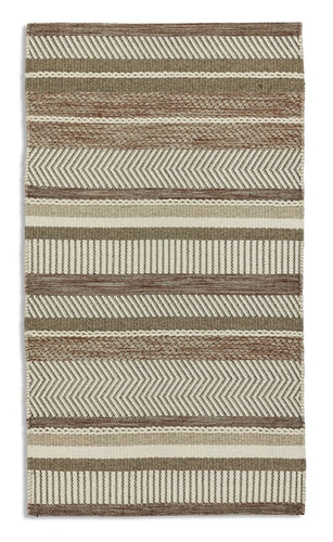Merlot – Streifen braun/rot – 6430-201 061 – handgewebt, kurzflor – ein Markenteppich von Astra mit hohem Wollanteil – 4 Standardgrößen