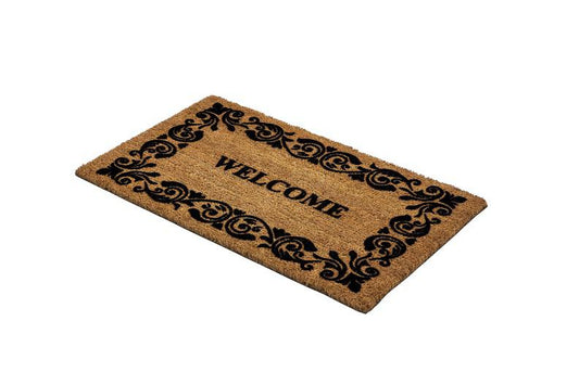 Coco Design Kokosmatte Türmatte Fußmatte 9119 04  Welcome  45 x 75 cm