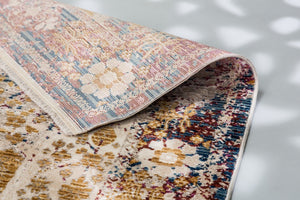 Sorpresa - 6686 205 010 - Bordüre rot -  schick gemusterter Kurzflor-Teppich, 5 Designs,  4 Größen