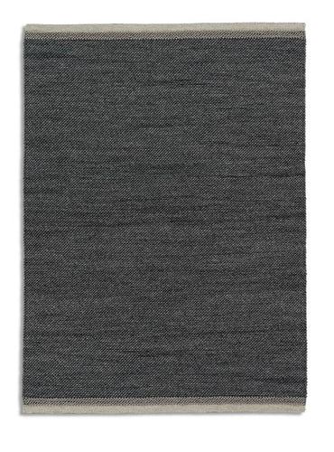 Morrelino – dunkelgrau - 6431-200 040 – handgewebt, kurzflor  - ein Markenteppich von Astra – Wolle-Mix - 4 Standargrößen