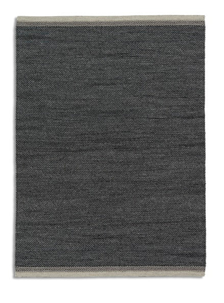 Morrelino – dunkelgrau - 6431-200 040 – handgewebt, kurzflor  - ein Markenteppich von Astra – Wolle-Mix - 4 Standargrößen
