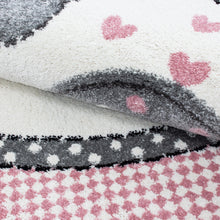 Laden Sie das Bild in den Galerie-Viewer, Kids Elefant Kinderteppich Teppich 570 2pink in 5 Größen