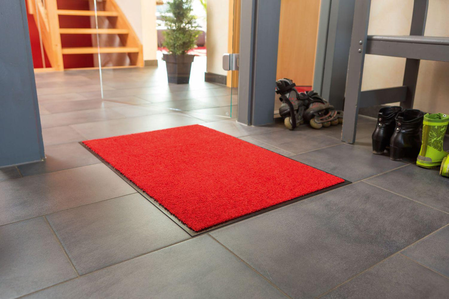 ProperTex Uni 618-11 rot Schmutzfangmatte in 5 Größen