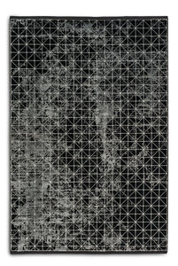 Grandezza - Karo anthrazit - 201 040 -  schick gemusterter Kurzflor-Teppich, 7 Designs,  6 Größen