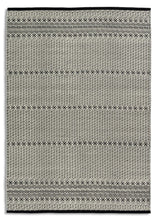 Load image into Gallery viewer, Morrelino Rauten schwarz/weiß - 6431-201 044 – handgewebt, kurzflor  - ein Markenteppich von Astra – Wolle-Mix - 4 Standargrößen