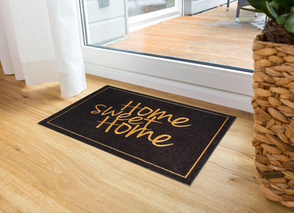 Homelike Türmatte Fußmatte 11676 57  HSH schwarz-gold 40 x 60 cm
