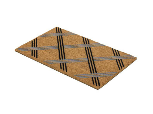 Coco Design Kokosmatte Türmatte Fußmatte 9119 05 Karo  45 x 75 cm