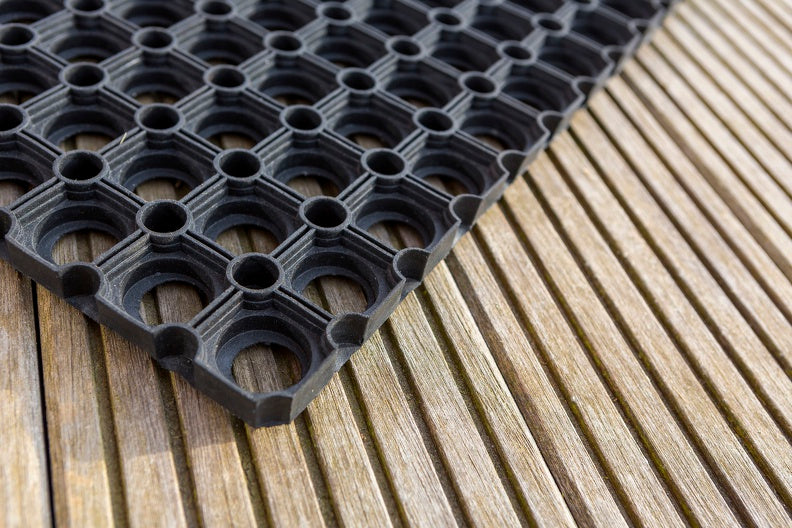 Gummimatte Quadro schwarz in 3 Größen