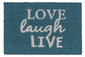 Coco Glitter Kokosmatte Fußmatte 9128 07 Love Laugh Live 40 x 60 cm